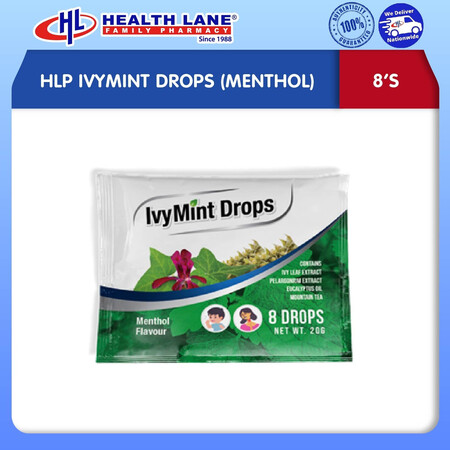 HLP IVYMINT DROPS (MENTHOL) (8'S)